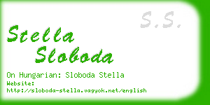stella sloboda business card